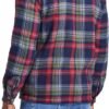 Men's Flannel Plaid Hooded Jackets Full Zip Sherpa Fleece Li...