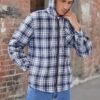 Elesuit Men's Full Zip Fleece Flannel Jackets Shirt Plaid Co...