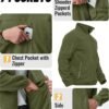 TACVASEN Men's Fleece Jacket Full Zip Winter Jacket Lightwei...