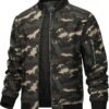 TACVASEN Men's Bomber Jacket Lightweight Casual Spring Fall ...