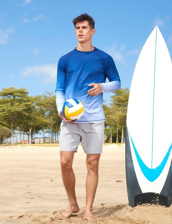 KPSUN Mens Swim Shirts UPF 50+ Rash Guard Long Sleeve Sun UV...