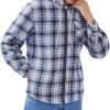 Elesuit Men's Full Zip Fleece Flannel Jackets Shirt Plaid Co...