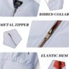 KEFITEVD Men's Jacket Casual Windproof Bomber Jackets Full Z...