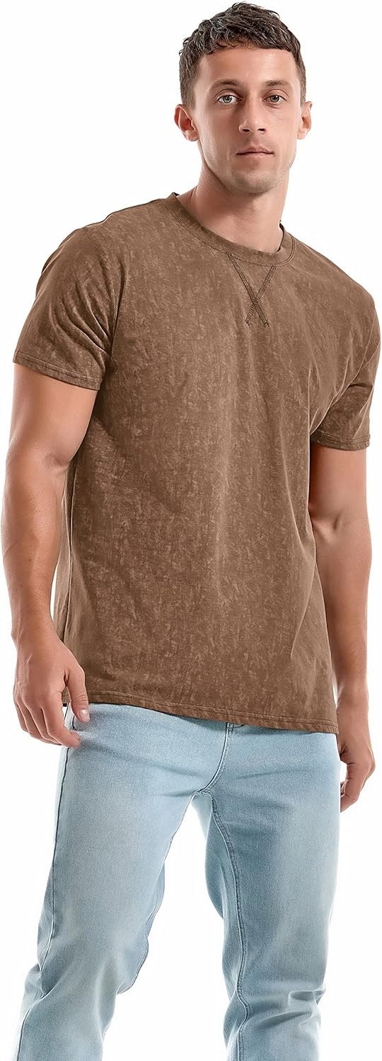 KLIEGOU Men's T-Shirts - Premium Cotton Crew Neck Tees S - 4...