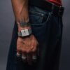 Breda 'Pulse' Stainless Steel Bracelet Watch