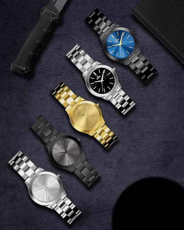 Mens Watches,Classical Stainless Steel Men's Wrist Watches,F...