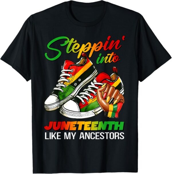 Stepping Into Juneteenth Afro Woman Black Girls Sneakers Men...