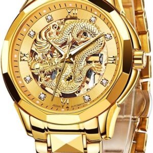 Men's Watch Automatic Mechanical Hollow Dragon Watch Luxury ...