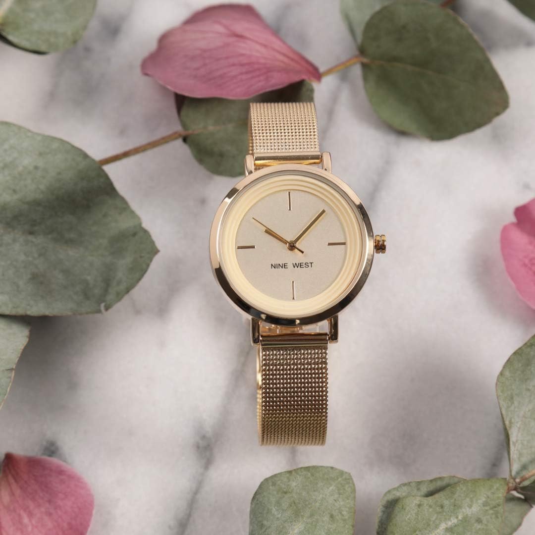 Nine West Women's Mesh Bracelet Watch - Image 3