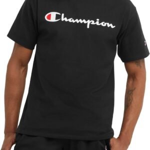 Champion Men's T-shirt, Cotton Midweight Men's Crewneck Tee,...