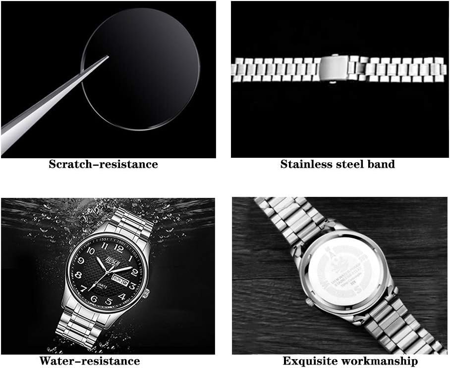 Men's Watch, 40 mm Analogue Waterproof Business Stainless St... - Image 4