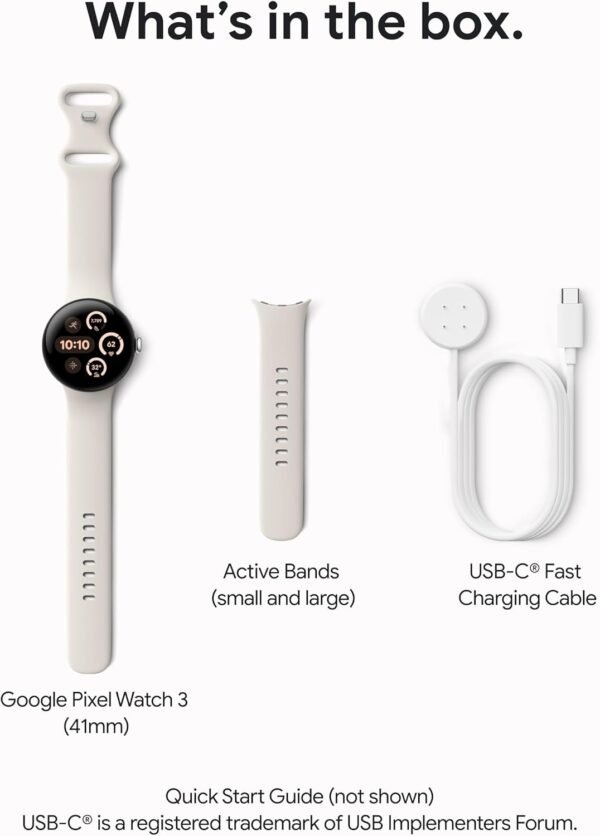 Google Pixel Watch 3 (41mm) Latest Model - Android Smartwatc... - Image 12