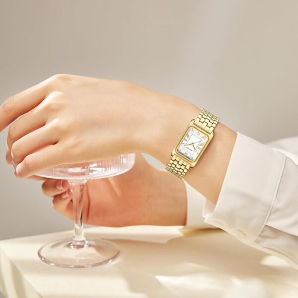 Watches for Women Vintage Bracelet Roman Dial Rectangular Ca... - Image 6