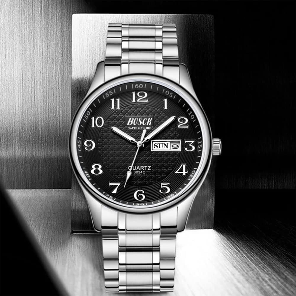 Men's Watch, 40 mm Analogue Waterproof Business Stainless St... - Image 5