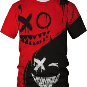 Keasmto 3D Print Cool T Shirts Graphic Design Casual Summer ...