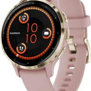 Garmin Venu 3S Soft Gold Stainless Steel Bezel 1.2-Inch AMOL...