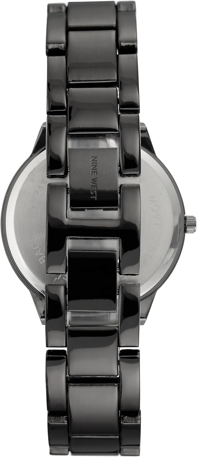 Nine West Women's Gunmetal Bracelet Watch - Image 3