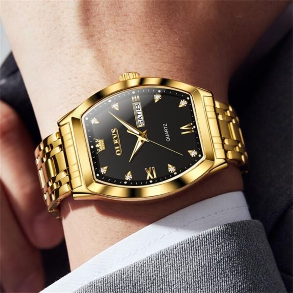 OLEVS Mens Watches Luxury Business Analog Quartz Watches for... - Image 3
