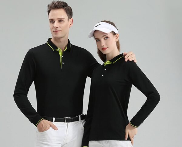 Customised Long Sleeve Polo Shirts Design Your own Personali... - Image 3