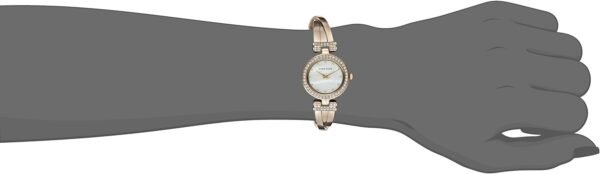 Anne Klein Women's Premium Crystal Accented Bangle Watch and... - Image 4