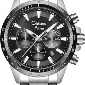 Watches for Men Stainless Steel Waterproof Analog Quartz Chr...