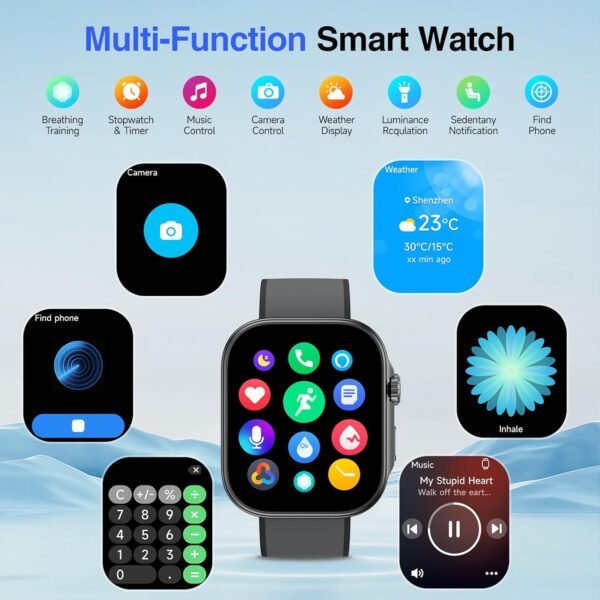 Smart Watch for Men Women, 1.99" AMOLED Display Fitness Trac... - Image 8