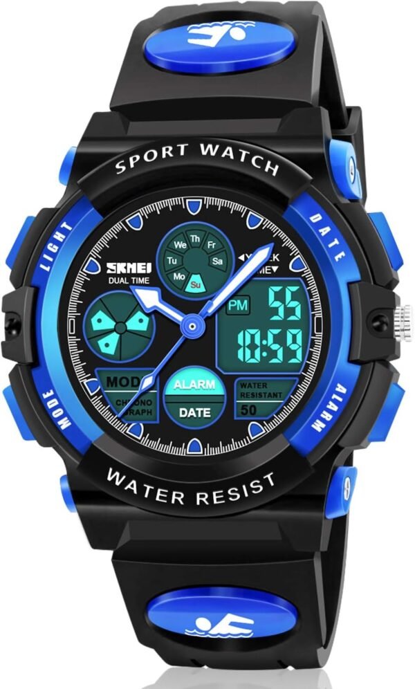 Kids Digital Watches, LED Waterproof Sports Watches for Kids...