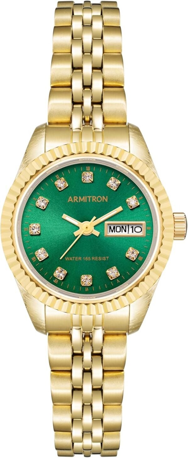 Armitron Women's Genuine Crystal Accented Bracelet Watch, 75...