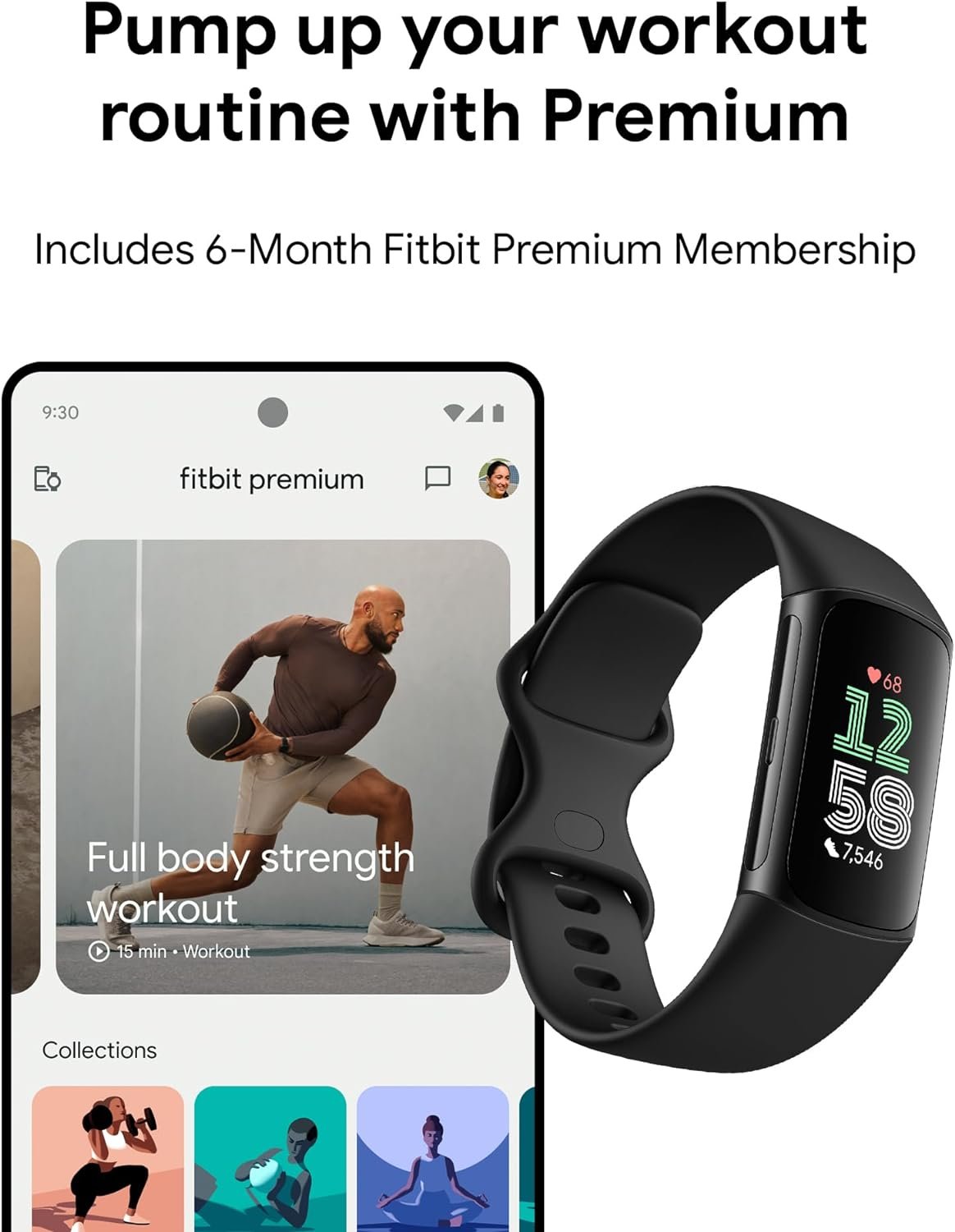 Fitbit Charge 6 Fitness Tracker with Google apps, Heart Rate... - Image 9