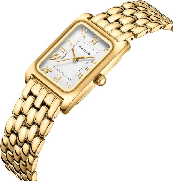 Watches for Women Vintage Bracelet Roman Dial Rectangular Ca... - Image 2