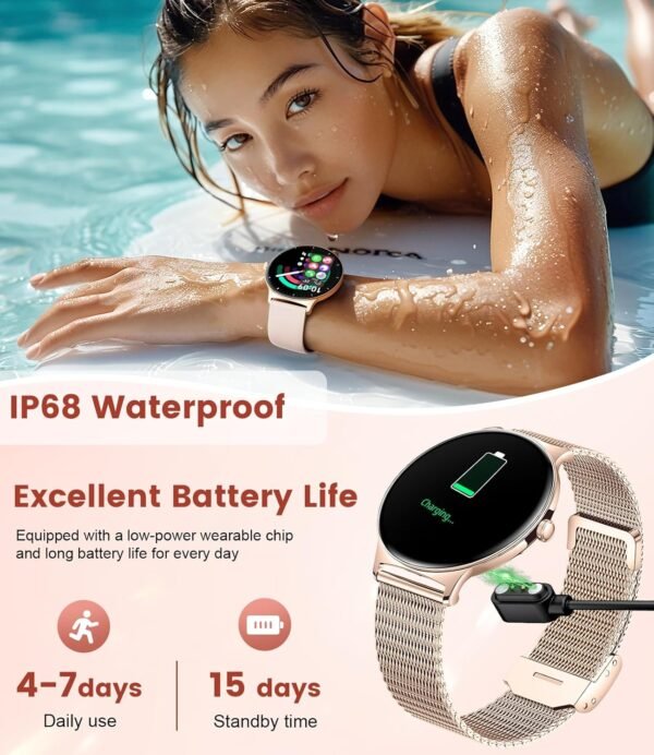 Fitness Smart Watches for Women(Answer/Make Call), 1.43" AMO... - Image 8