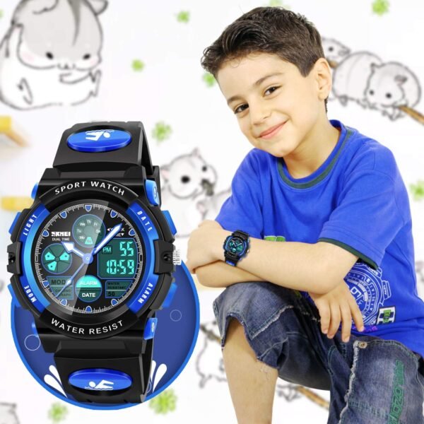 Kids Digital Watches, LED Waterproof Sports Watches for Kids... - Image 6