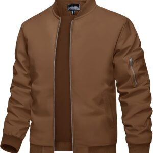 TACVASEN Men's Bomber Jacket Lightweight Casual Spring Fall ...