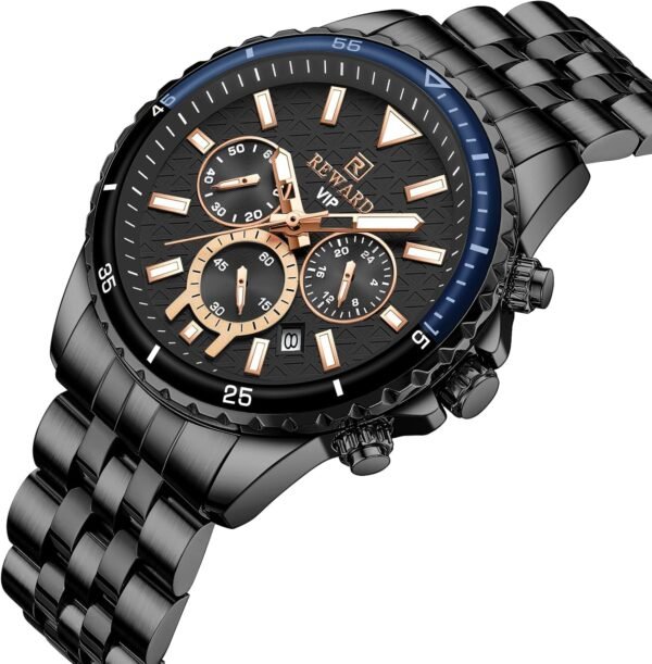 REWARD Men's Wrist Watches Fashion Business Dress Stainless ... - Image 2