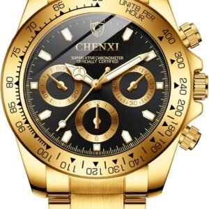 FANMIS Classics Business Analog Watch Big Face Quartz Lumino...