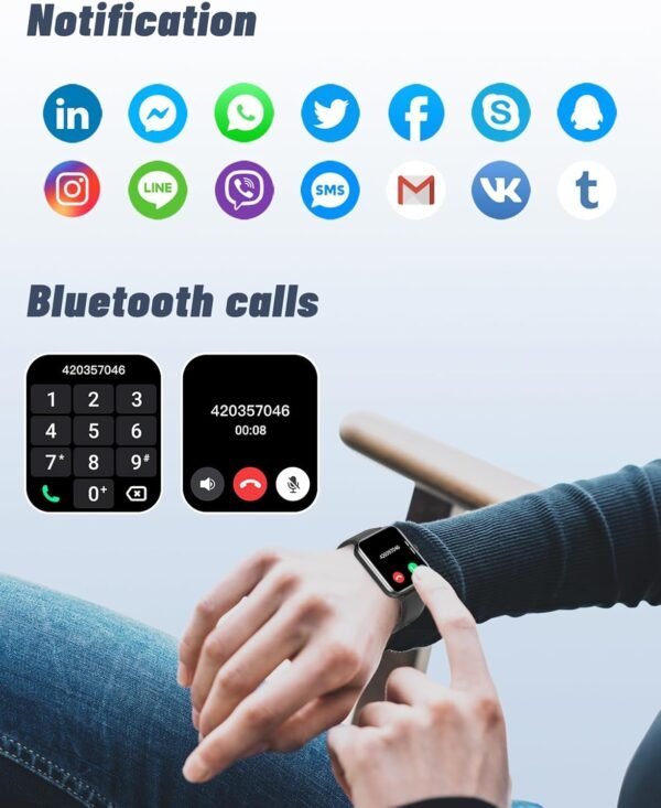 GRV Smart Watch for iOS and Android Phones (Answer/Make Call... - Image 2