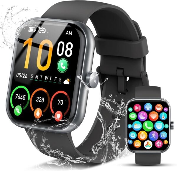 Smart Watch for Men Women, 1.96" Fitness Tracker Running Wat...