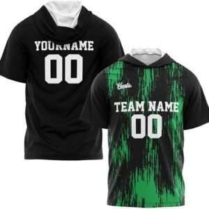 Custom Hooded T Shirt Short Sleeve Hoodies for Adult Kid Shi...