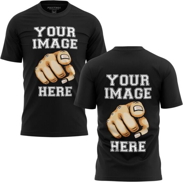 Custom Shirt for Men, ADD Your Image to Front and Back Print...