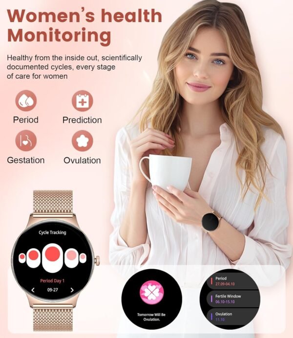 Fitness Smart Watches for Women(Answer/Make Call), 1.43" AMO... - Image 4