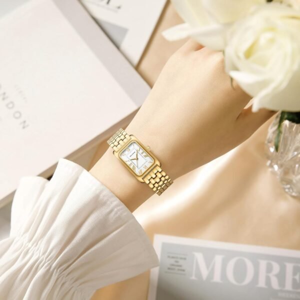Watches for Women Vintage Bracelet Roman Dial Rectangular Ca... - Image 5