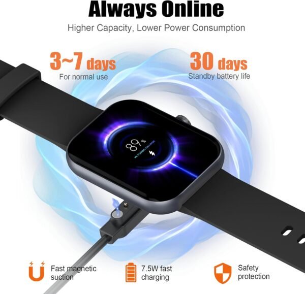 Smart Watch for Men Women, 1.96" Fitness Tracker Running Wat... - Image 9