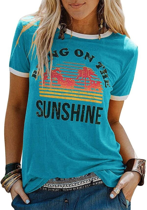 YEXIPO Graphic Tees for Women Short Sleeve Summer Tops Funny...