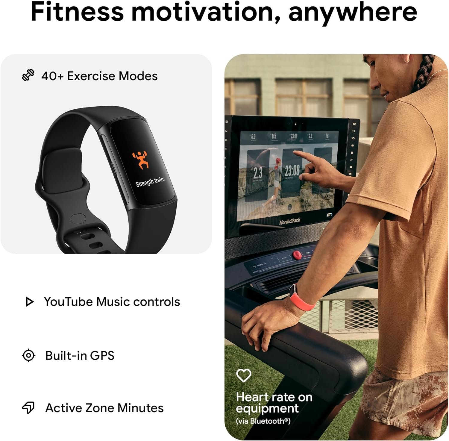 Fitbit Charge 6 Fitness Tracker with Google apps, Heart Rate... - Image 4