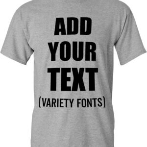 Custom T-Shirt Add Your Text Personalized T Shirt for Men & ...