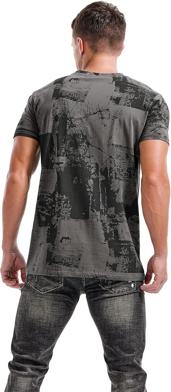 KLIEGOU Mens Hipster Hiphop Tees - Fashion Print T-Shirts - Image 5