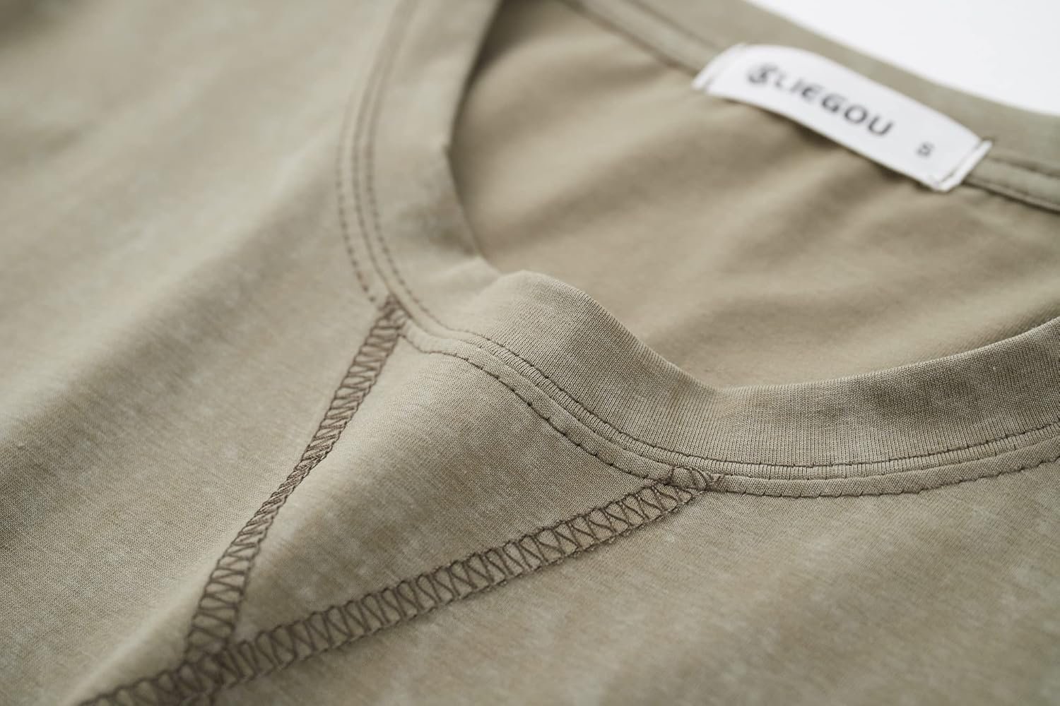 KLIEGOU Men's T-Shirts - Premium Cotton Crew Neck Tees S - 4... - Image 5