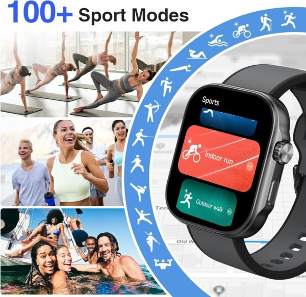 Smart Watch for Men Women, 1.99" AMOLED Display Fitness Trac... - Image 3