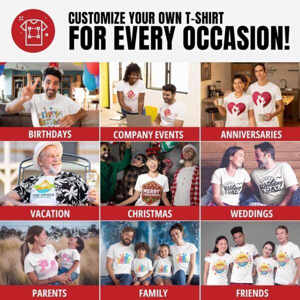 Add Your Own and Text Design Custom Personalized Adult T-Shi... - Image 2