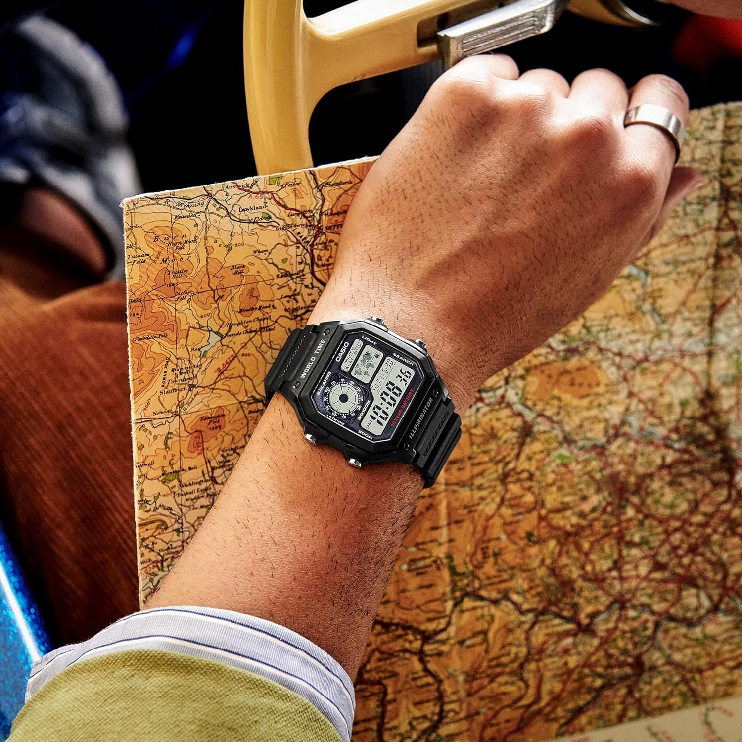 Casio AE1200WH Series | Men’s Digital Watch | 100M WR | Mult... - Image 3